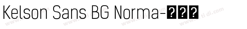 Kelson Sans BG Norma字体转换